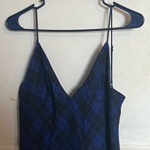 Zara Plaid Maxi Dress